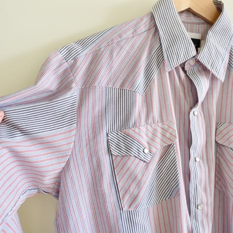 Ranch and town / stripe western shirt