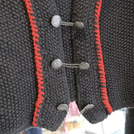 chain button cardigan