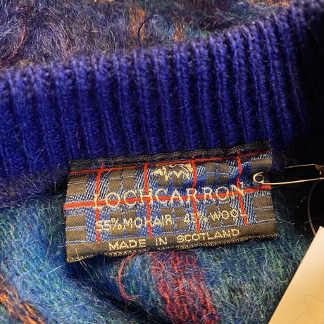 LOCHARRON / mohair check cape