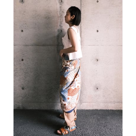 2 tuck pants / beige