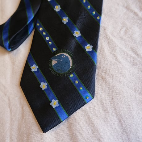 "繕う" collaboration beads embroidery necktie "flower×bird"