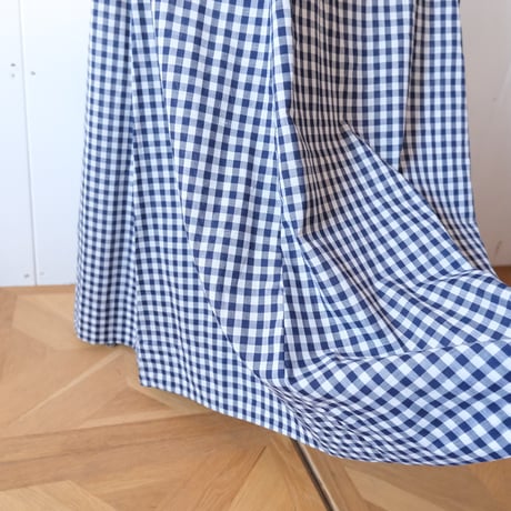 gingham check S/S dress