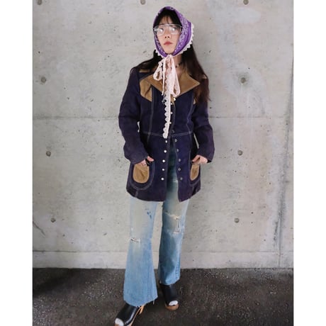 〜70s suède leather jacket