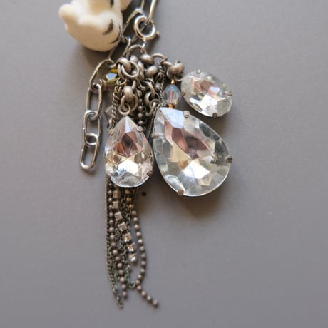 eski. original shell chain necklace "△○"