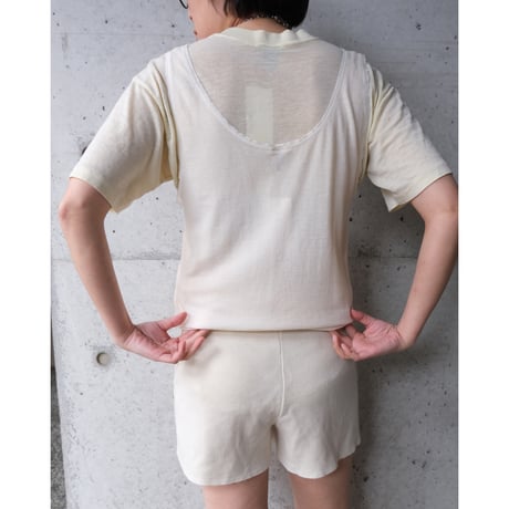 wool × silk tank top