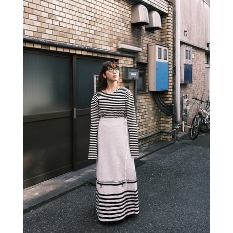 wrap skirt with line