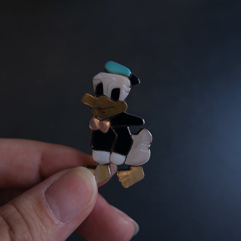 ZUNI / Donald Duck brooch (pendant top) | e s k
