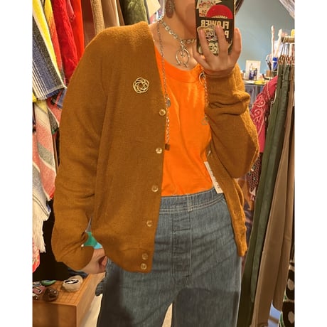 acryl cardigan "brown"