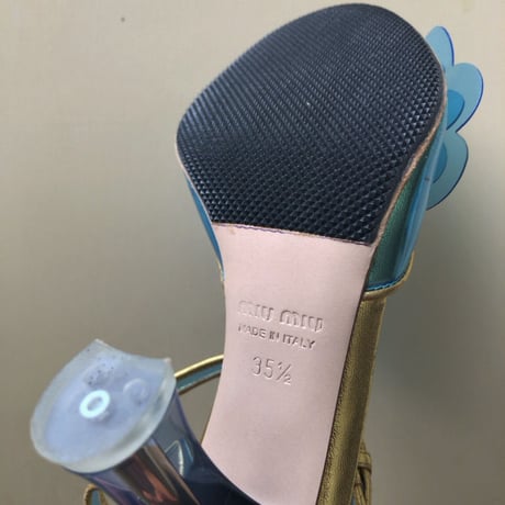 miumiu / pvc clear flower sandal