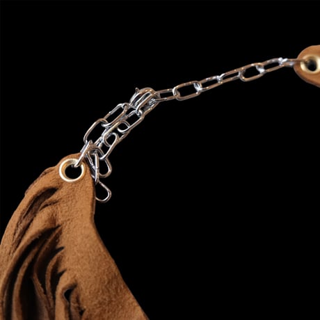 eski. remake / fringe leather necklace /  "plain"