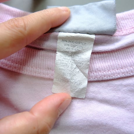 old print tee "cat" / pink