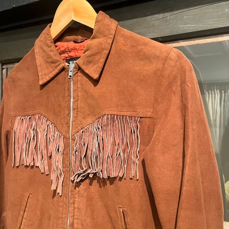 〜70s fake suède fringe jacket