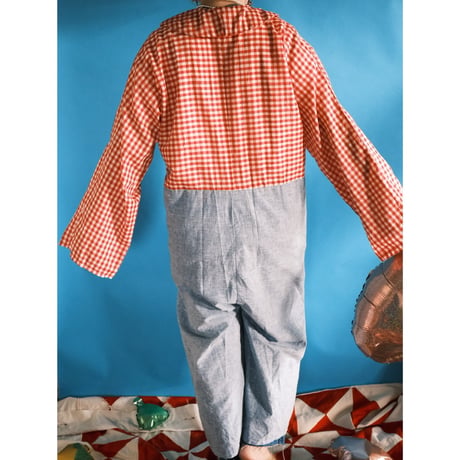 hand made / gingham ck all-in-one