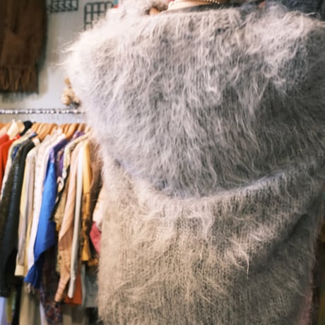 "BAA COSTUME MFG." / king mohair sweater / gray