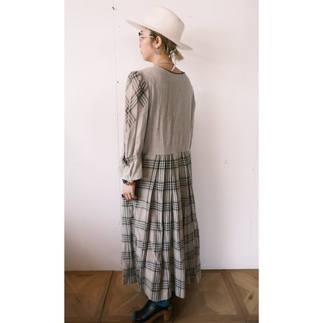 tyrol dress / beige check