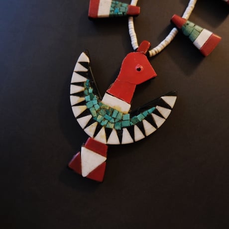 Santo Domingo/ "battery bird" necklace