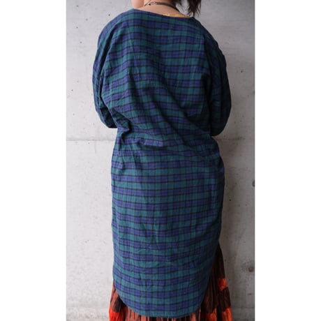 "Garfield" check cotton dress