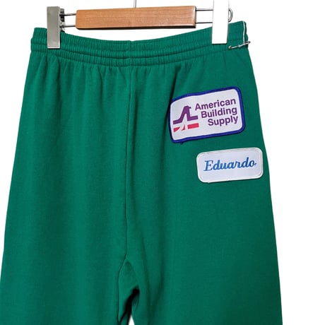 sweat pants with patch