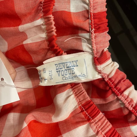 〜70s gingham check skirt