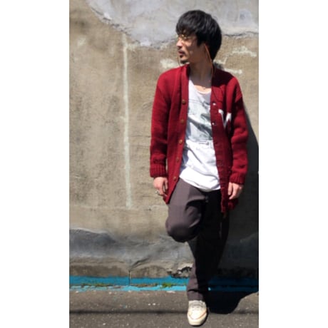 50s〜 unknown / lettered  cardigan