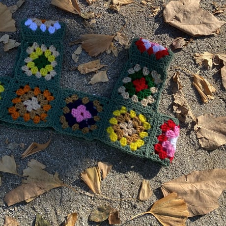 eski. original item / granny square knit bustier