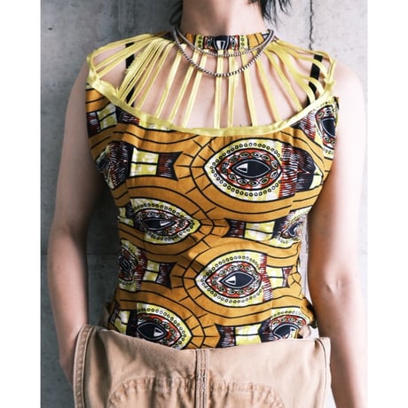 African batik designed halter tops