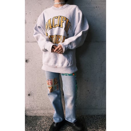 LEE print sweat / made in USA