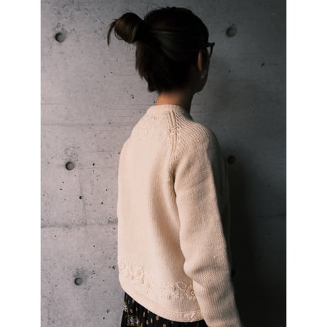 〜70s embroidery knit cardigan