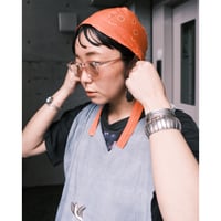 bandanna compact cap/ orange