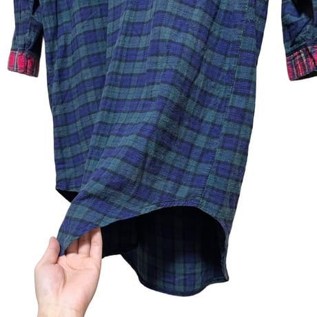 "Garfield" check cotton dress