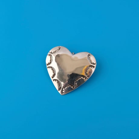 navajo / heart brooch and pendant top