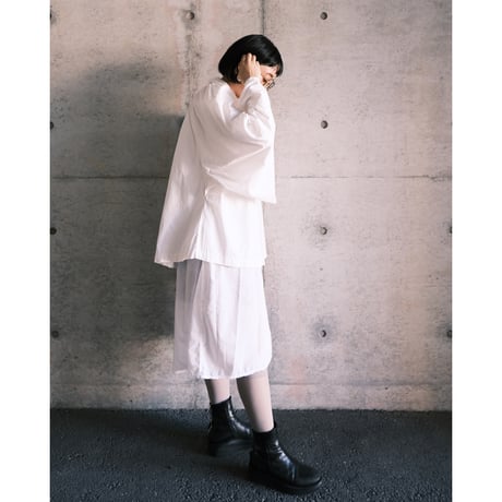 cotton shirt dress with lace