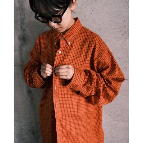 RalphLauren / orange check shirts