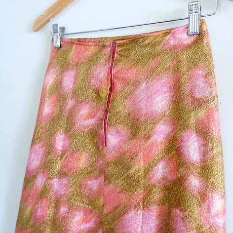 〜70s vintage gold flare skirt