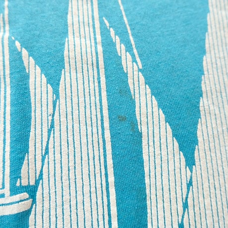 "yacht" print tee / blue