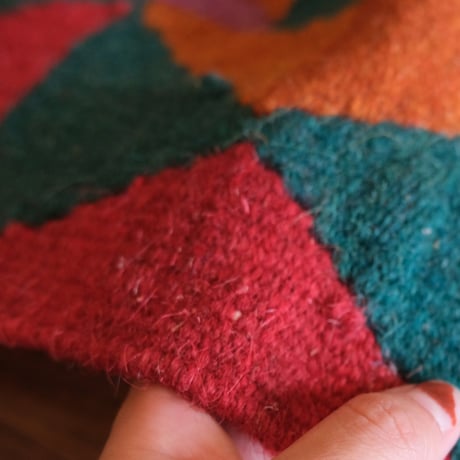 vintage rug / colorful