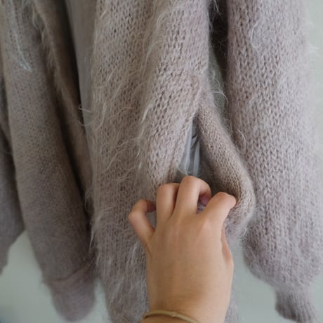 mohair gown / gray