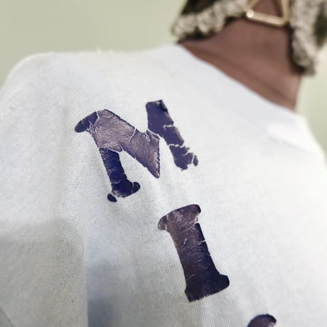 MILLER / print tee /made in USA