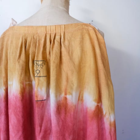 eski.  original dress / overdye "pink × ocher"