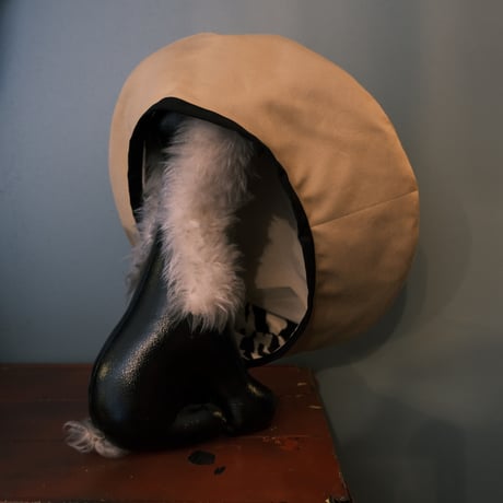 momapatchwork / béret " beige×zebra "