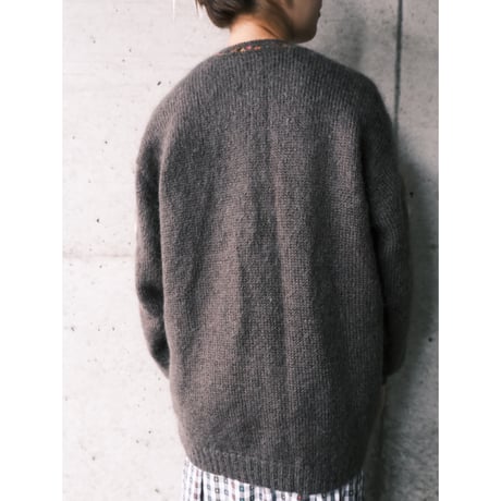 3D flower knit cardigan