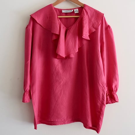 silk frill blouse