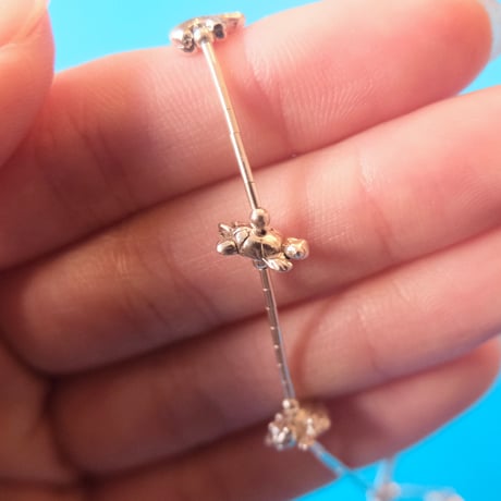 Indian jewelry / silver fetish necklace