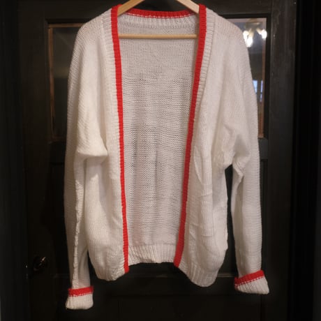 white loose cardigan
