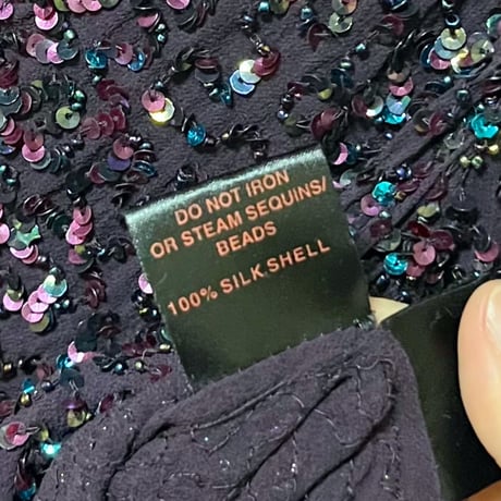 beaded silk tops