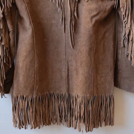 60-70s fringe leather jacket