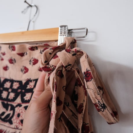 ethnic design wrap skirt / elephant