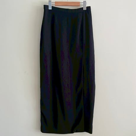 black poly skirt