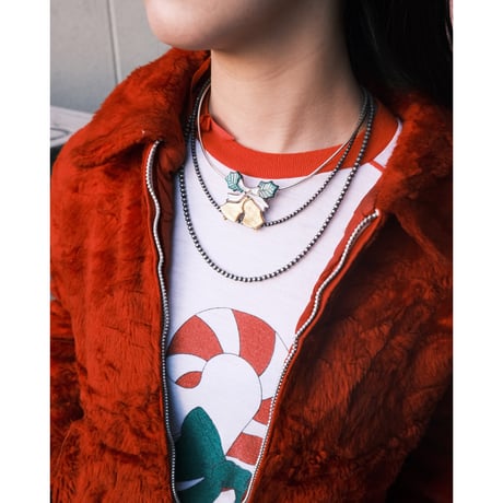 Indian jewelry / “bells” brooch & necklace top