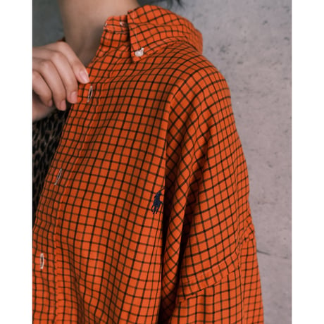 RalphLauren / orange check shirts